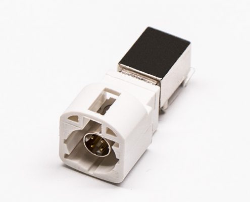 LVDS接口HSD公頭910度插孔接PCB板